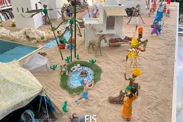 Un belén de pastilina, atractivo de la Biblioteca Saulo Torón (Telde)/Francisco Javier Santana.